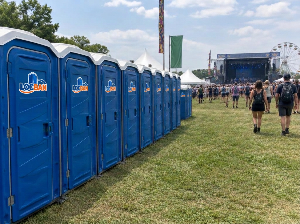 Banheiros químicos Loc-ban em Eventos